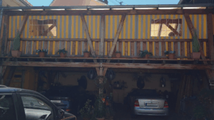 Windschutzabdeckung mit Fenster Terrasse