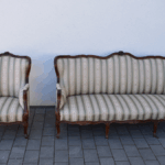 Klassischer Sessel und 3er Sitzbank